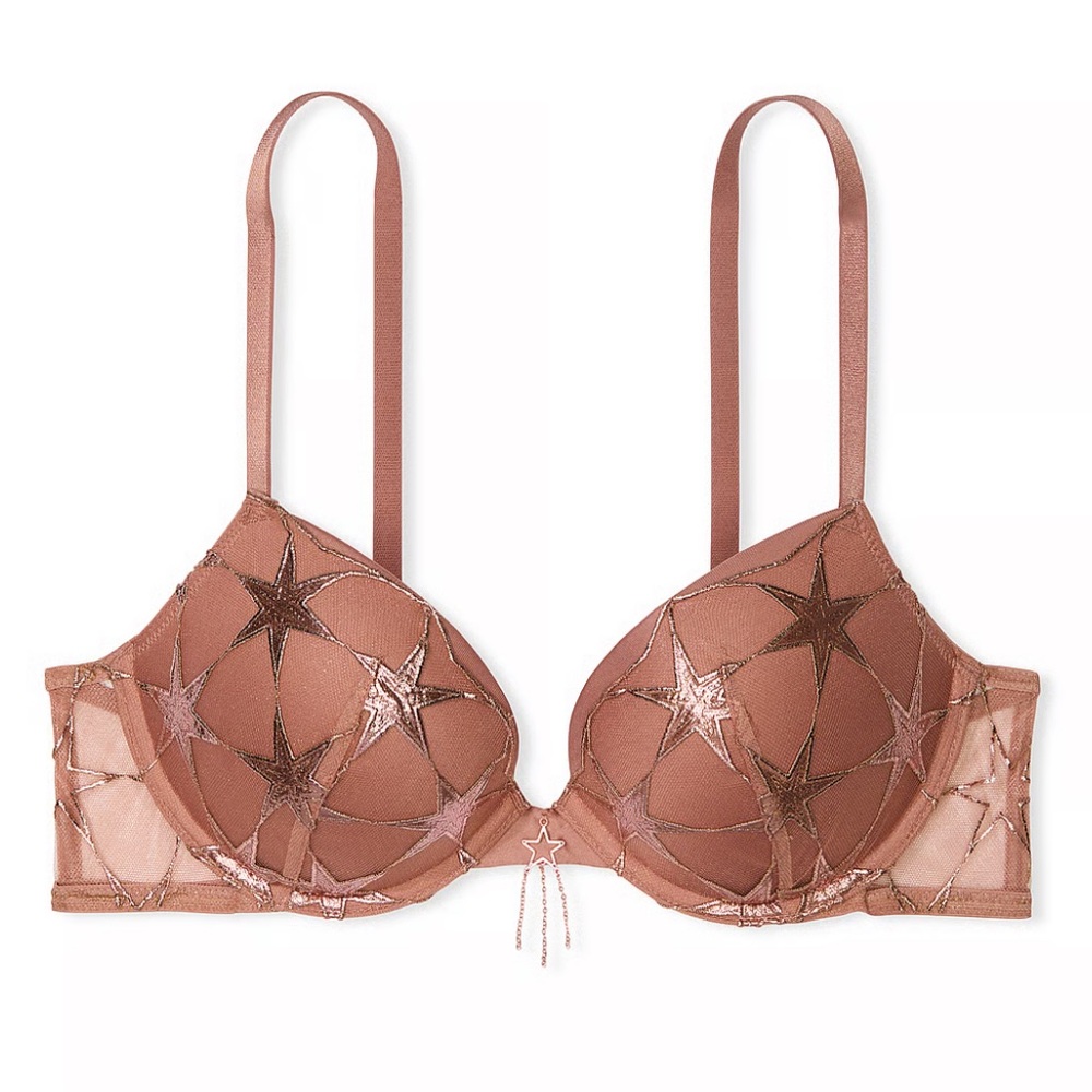🤩 Stardust Embroidery Push-Up Bra Very Sexy Collection Victoria Secret 34A NWT - Picture 14 of 14